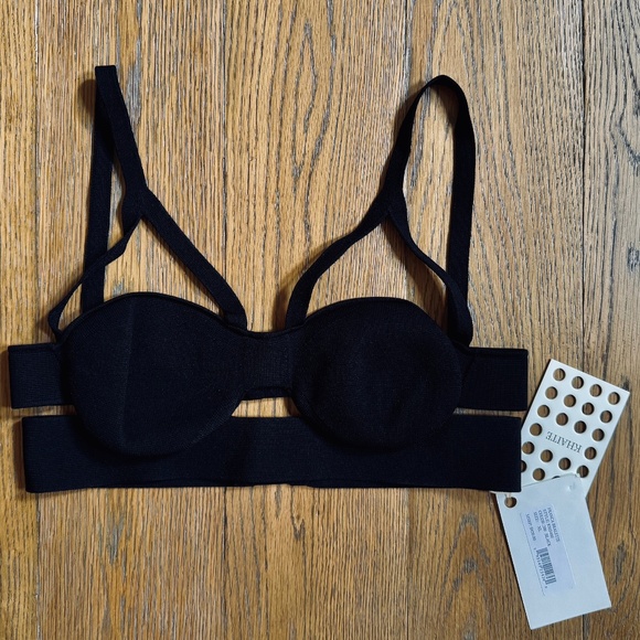 Khaite Franca Black Bralette in size XL New With Tags - Picture 9 of 10